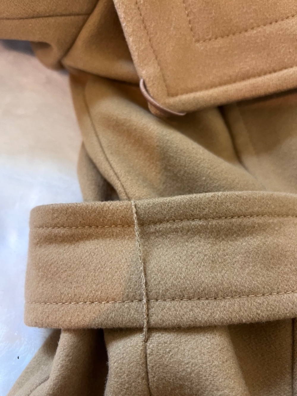 Cashmere & Virgin Wool Babaton by Aritzia "The Connor Coat" XS Belted - Picture 16 of 17